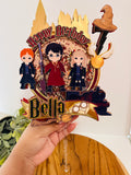 Harry Potter Cake topper, Wizard birthday cake topper