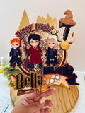Harry Potter Cake topper, Wizard birthday cake topper