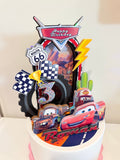 Lightning McQueen Scenery Caketopper