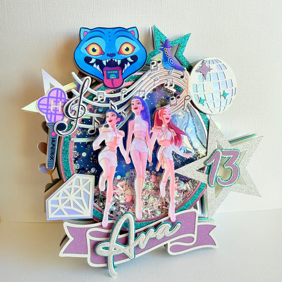 K-pop Caketopper Demon Hunters Theme K-pop Birthday Party