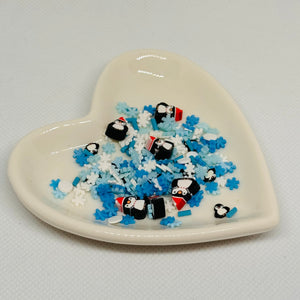 Snowflakes with Penguins Polymer Clay Mix