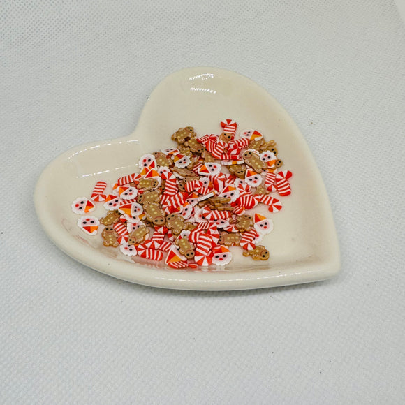 Gingerbread Candycanes Polymer Clay Mix