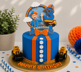 Blippi Cake Topper with Shaker & Lights | Personalized 3D Birthday Decoration