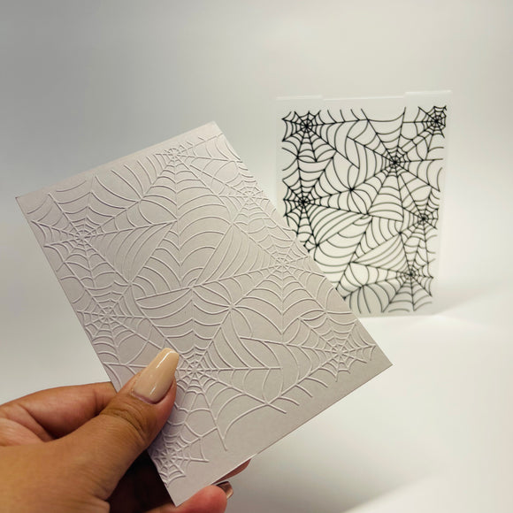 Embossed File Board Spidey Webs Embossing Embossing Folder – Creations By Gabby