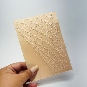 Fishing Net 3D Embossing Embossing Folder