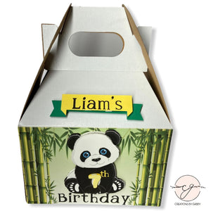 Panda Theme Goody Box with 3D effect